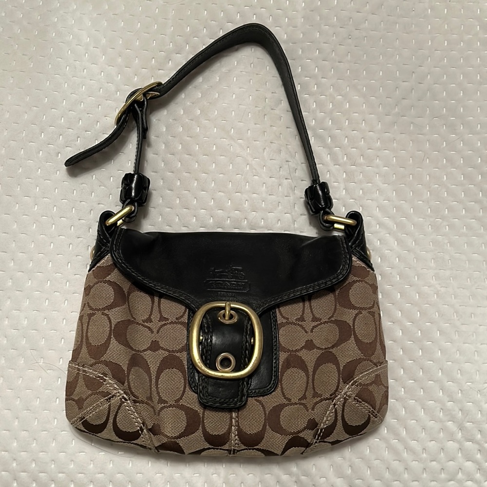 Coach signature shoulder bag